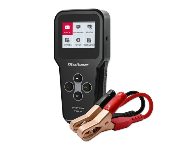 Qoltec Tester akumulatora 3w1  (6V, 12V,24V, 30Ah-200Ah) - 1483434 - zdjęcie